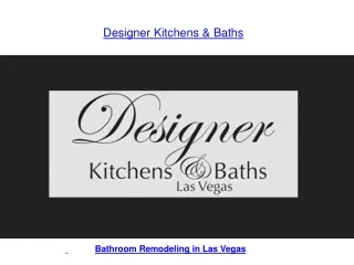 Designer Kitchens & Baths