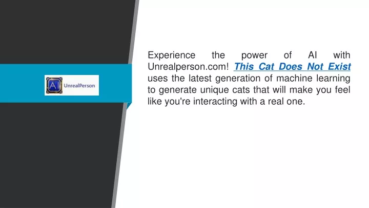 experience the power of ai with unrealperson