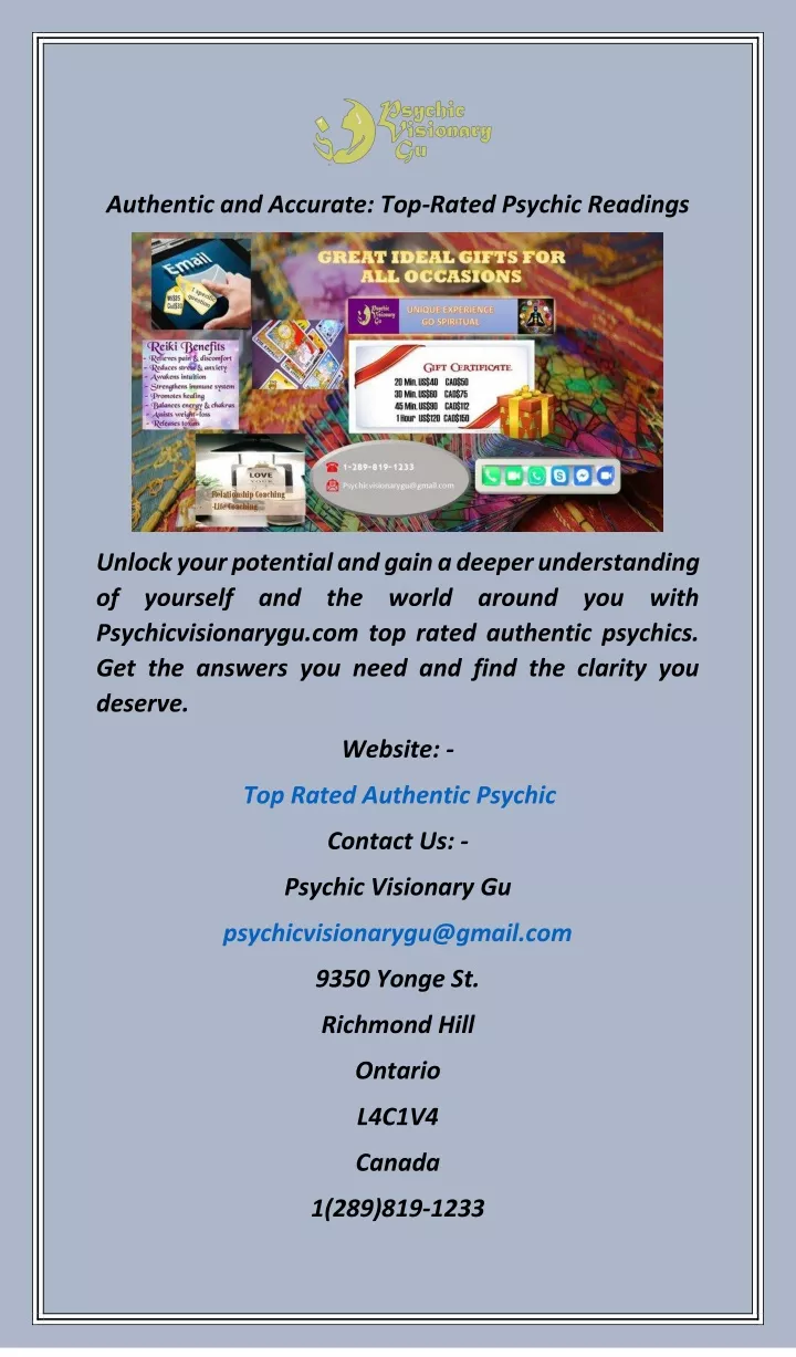 authentic and accurate top rated psychic readings