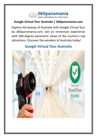 Google Virtual Tour Australia