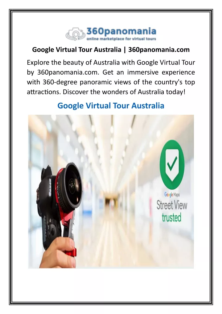 google virtual tour australia 360panomania com