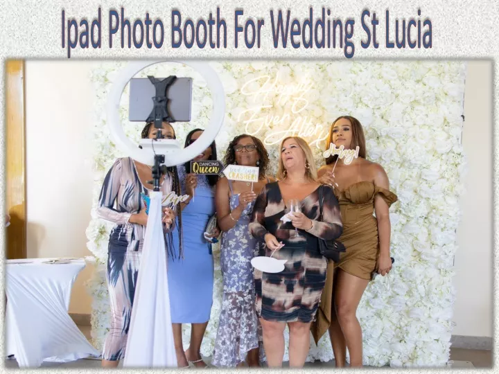 ipad photo booth for wedding st lucia