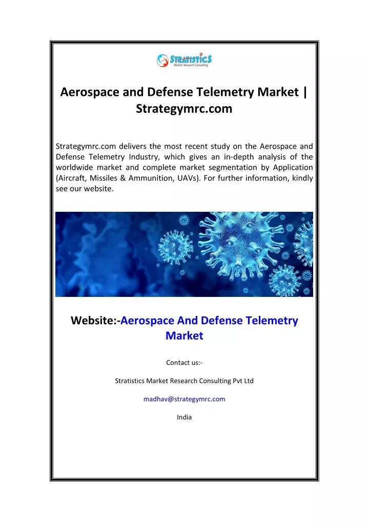 aerospace and defense telemetry market