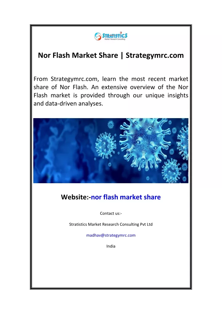 nor flash market share strategymrc com