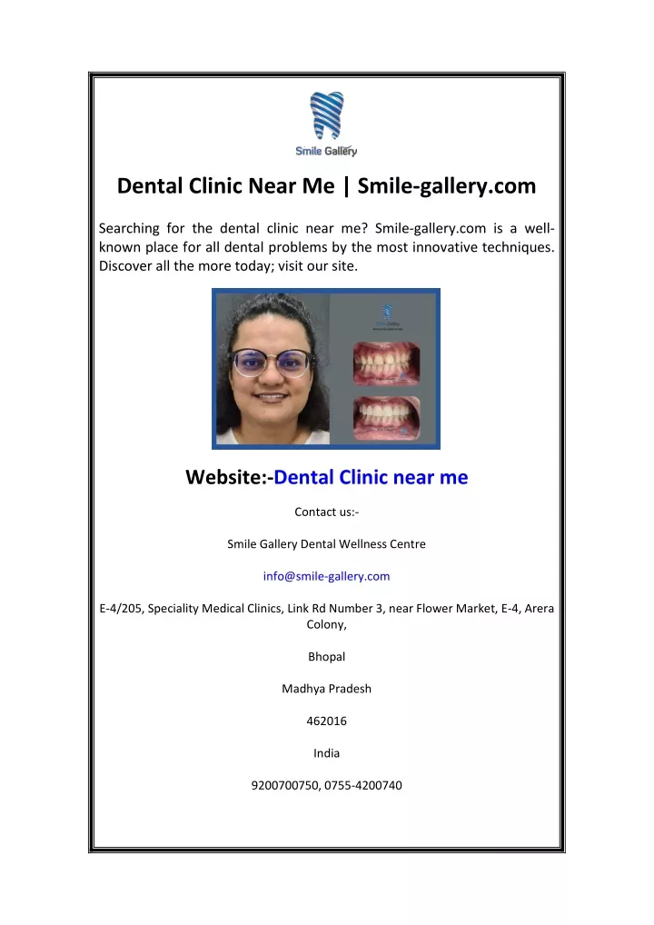 dental clinic near me smile gallery com