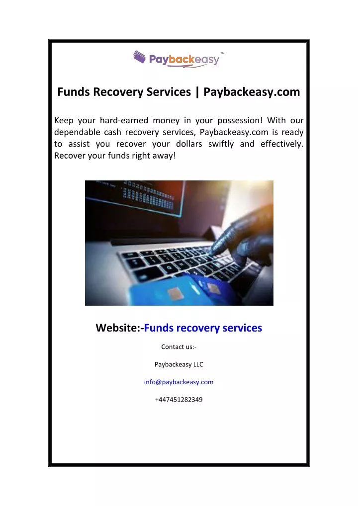 funds recovery services paybackeasy com