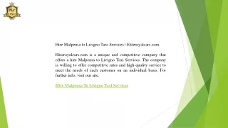 Hire Malpensa to Livigno Taxi Services  Eliteroyalcars.com