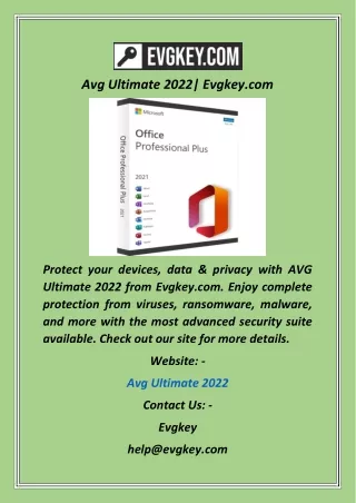 avg ultimate 2022 evgkey com