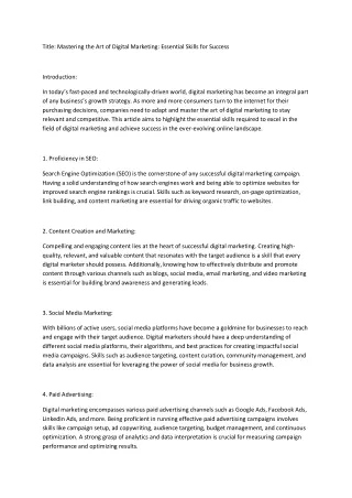 title mastering the art of digital marketing
