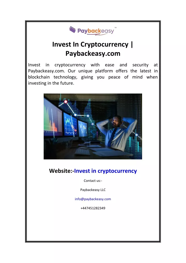 invest in cryptocurrency paybackeasy com