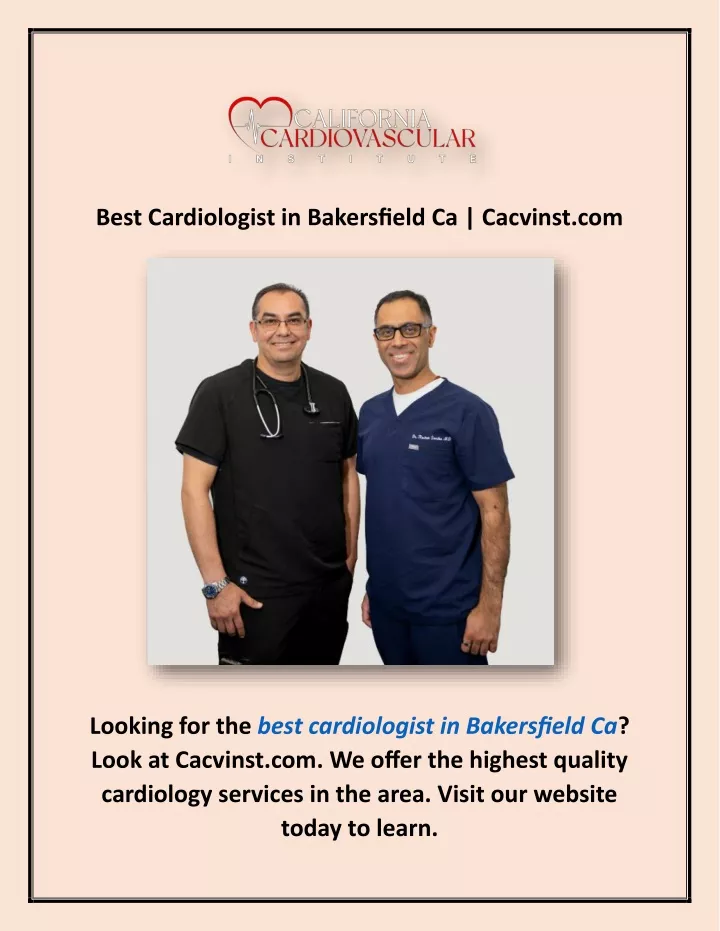 best cardiologist in bakersfield ca cacvinst com