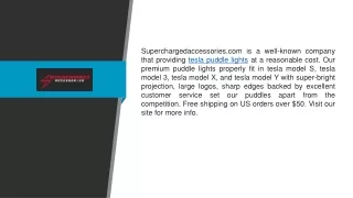 Tesla Puddle Lights Superchargedaccessories.com