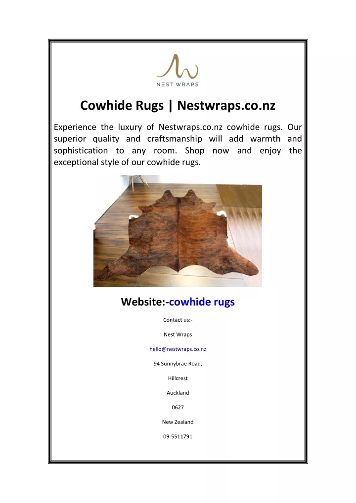 cowhide rugs nestwraps co nz