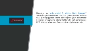 Tesla Model 3 Interior Light Upgrade Superchargedaccessories.com