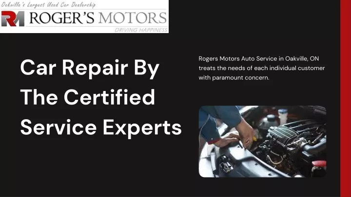 car repair by the certified service experts