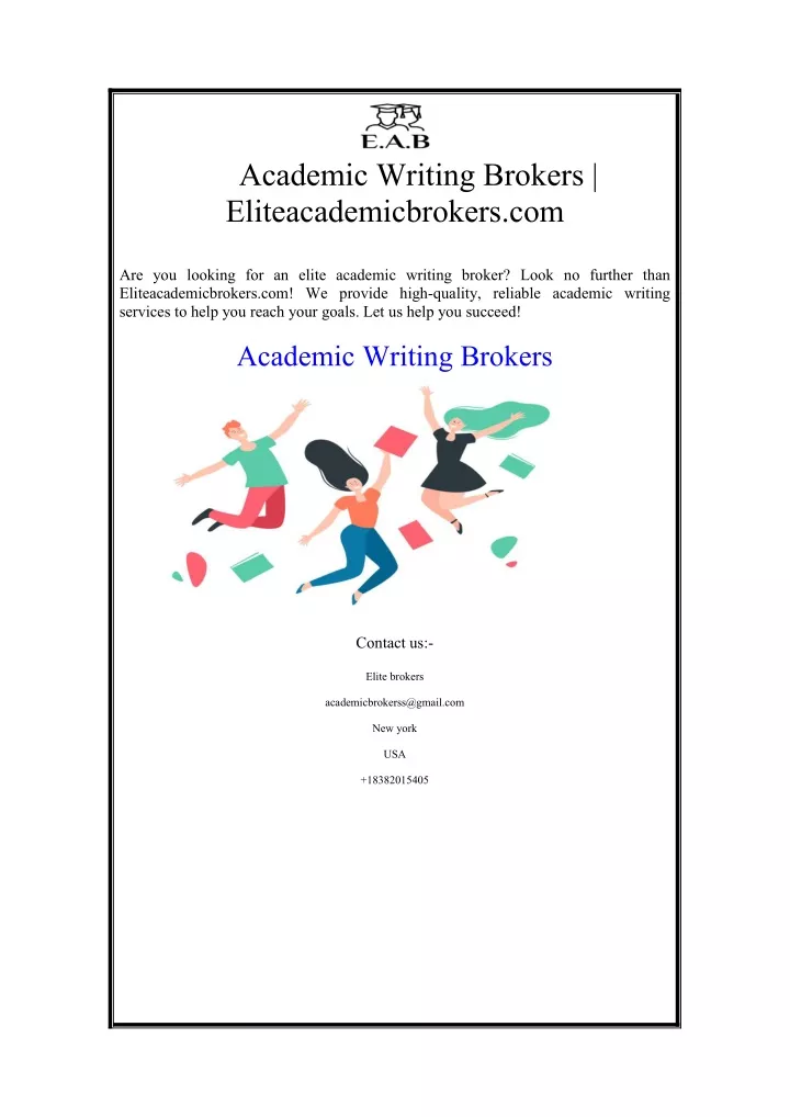 academic writing brokers eliteacademicbrokers com