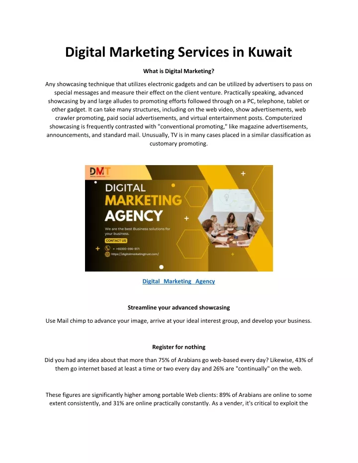 digital marketing services in kuwait