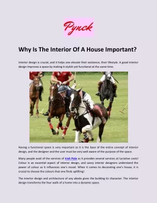 Why Is The Interior Of A House Important?