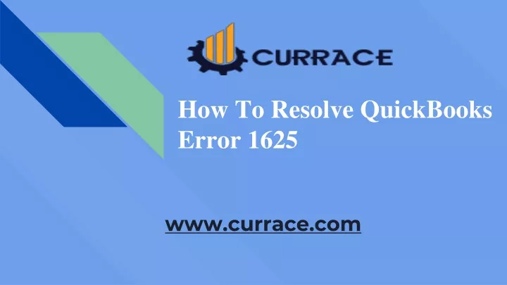 how to resolve quickbooks error 1625