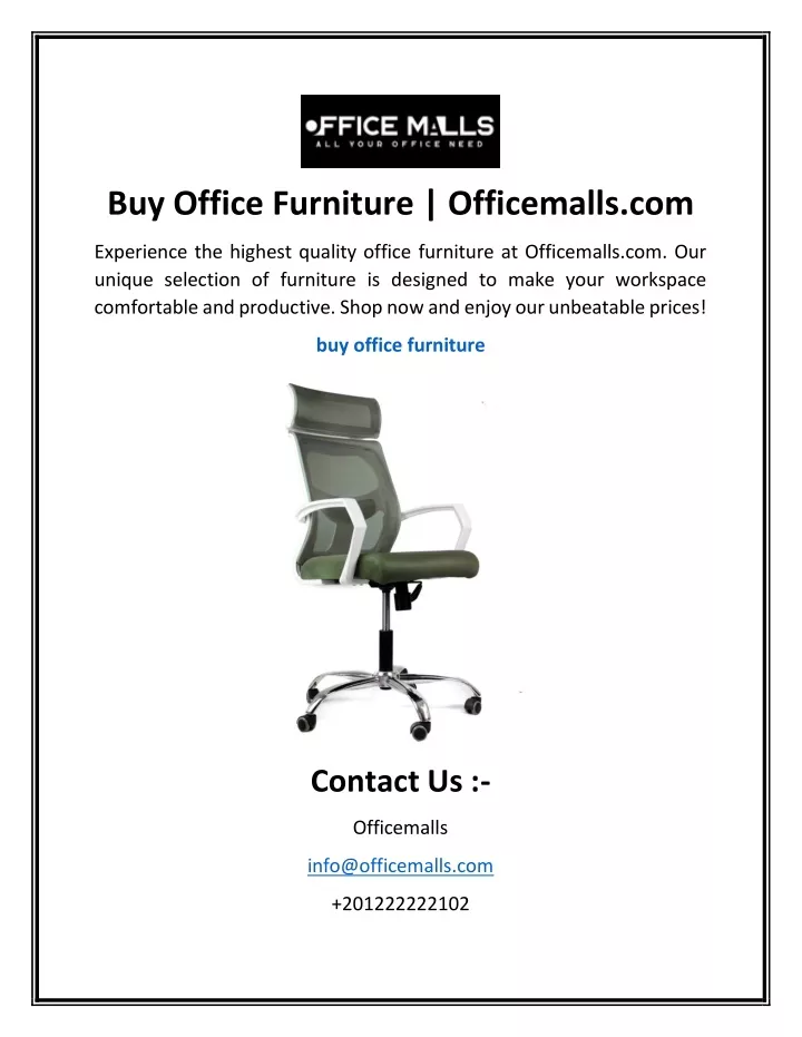 buy office furniture officemalls com