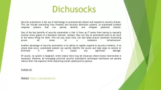 Dichusocks