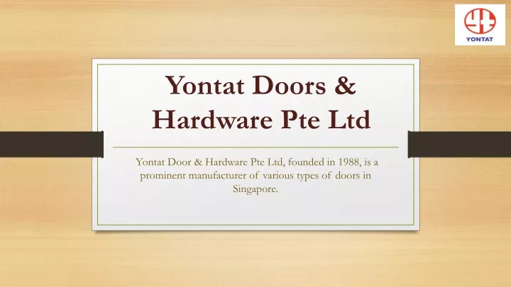 yontat doors hardware pte ltd