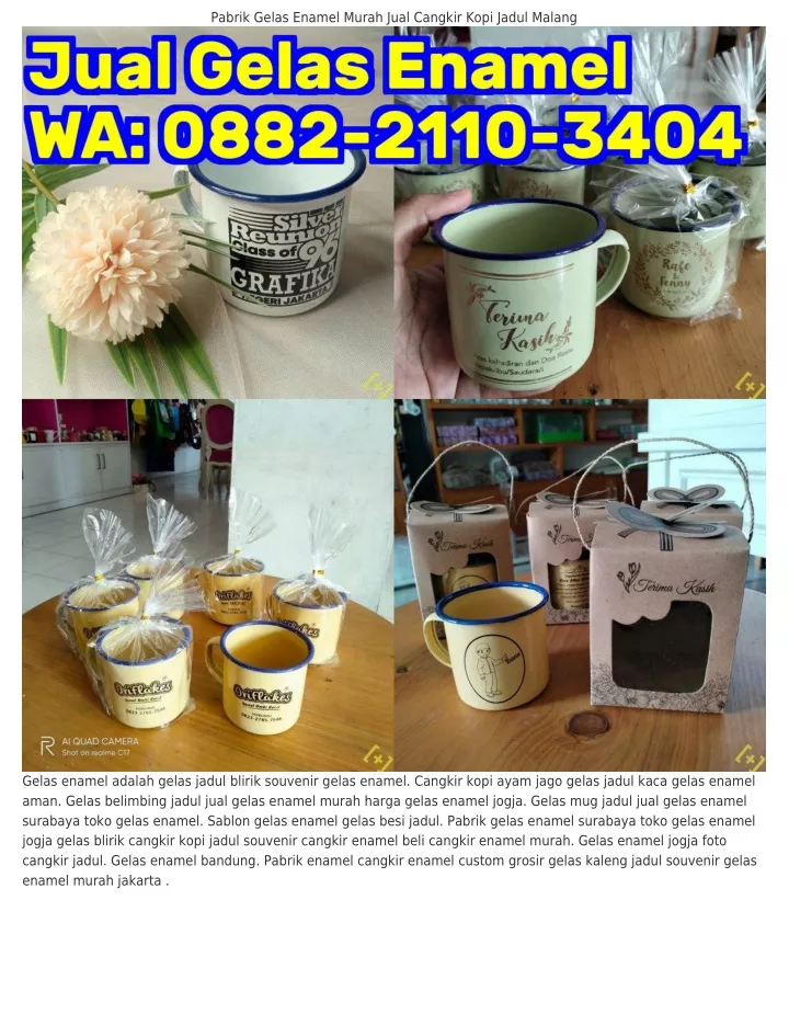 pabrik gelas enamel murah jual cangkir kopi jadul