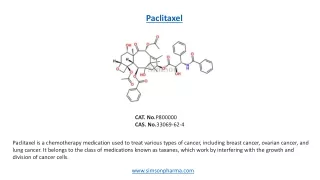 Paclitaxel- Pharmaceutical Reference Standards-Simson Pharma
