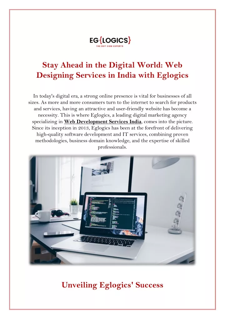 stay ahead in the digital world web designing