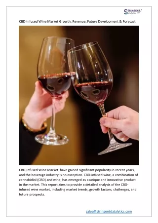 cbd infused wine market growth revenue future