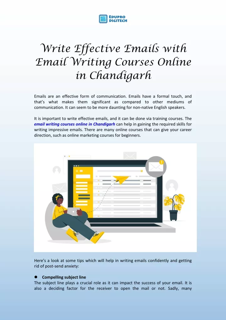 write effective emails with email writing courses