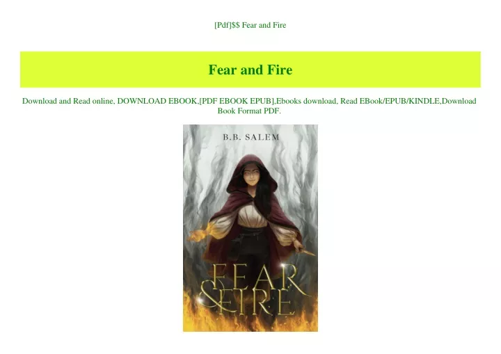 pdf fear and fire