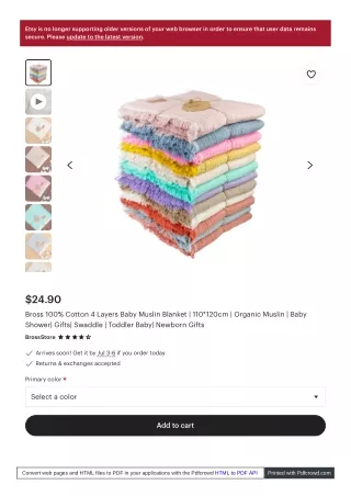 etsy is no longer supporting older versions