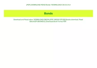 [PDF] DOWNLOAD READ Bonds ^DOWNLOAD E.B.O.O.K.#