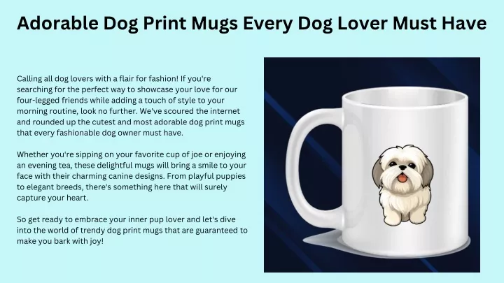 adorable dog print mugs every dog lover must have