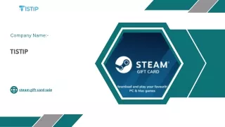 Steam Gift Card Sale | Tistip.com