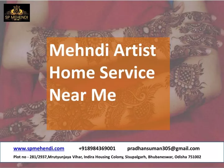 mehndi artist home service near me