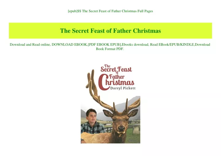 epub the secret feast of father christmas full