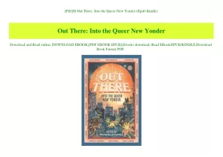 [Pdf]$$ Out There Into the Queer New Yonder (Epub Kindle)