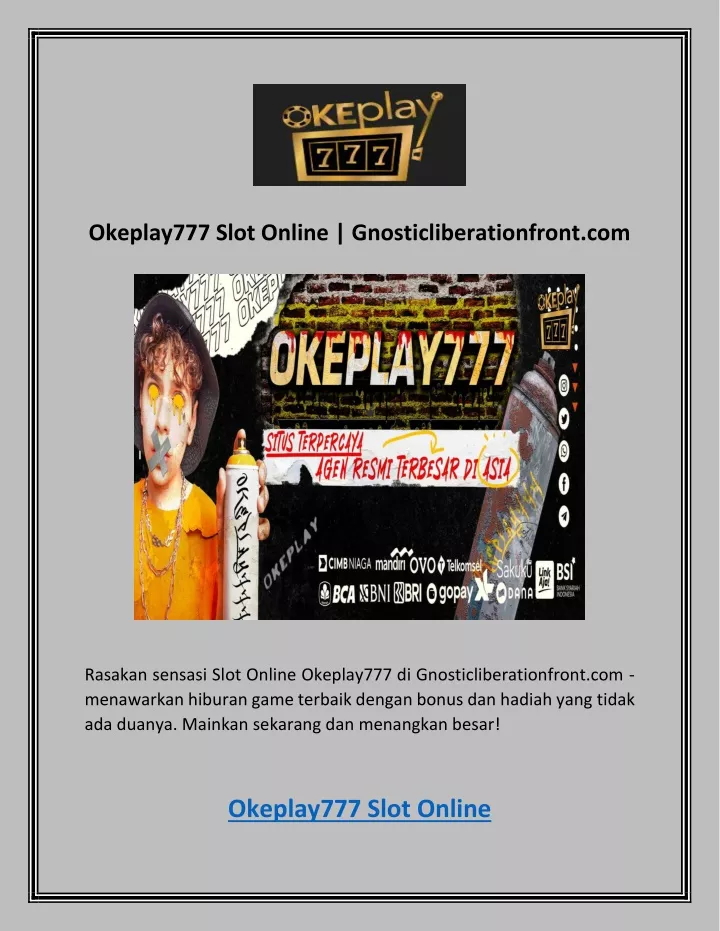 okeplay777 slot online gnosticliberationfront com