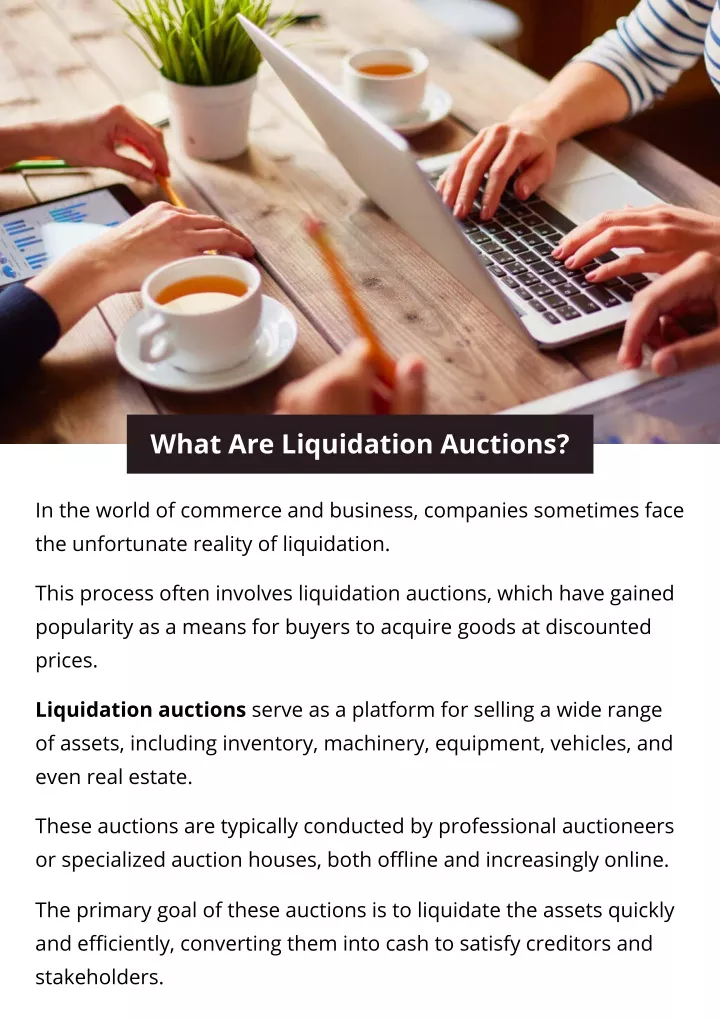 what are liquidation auctions