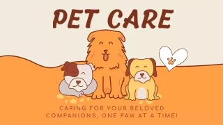 Pet Care: Nurturing the Health and Happiness of Your Furry Family