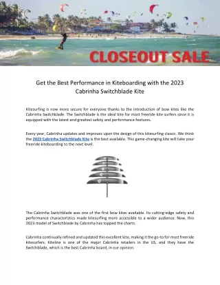 get the best performance in kiteboarding with