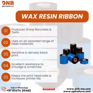 Dlance Wax resin ribbon |DNB multiapps LLP
