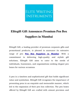 Pen Box Suppliers in Mumbai Call-9820665448