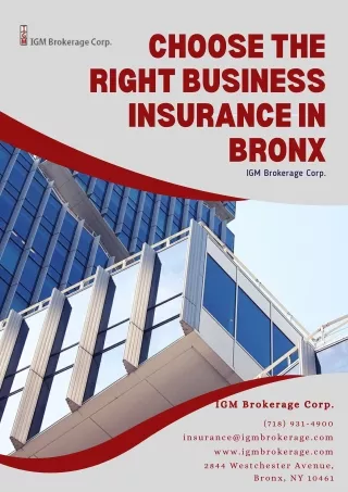 Get the Best Bronx Business Insurance Packages