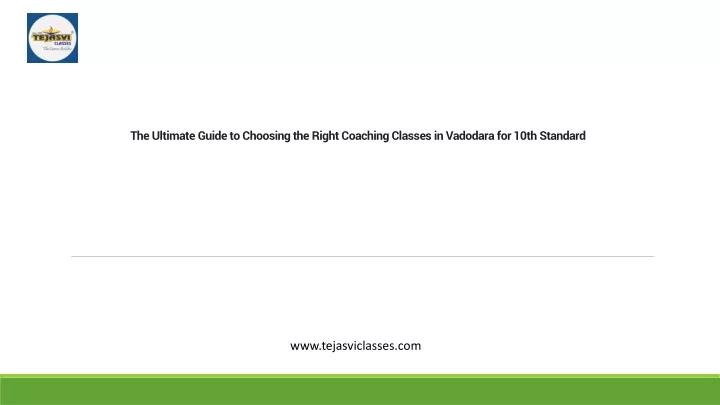 the ultimate guide to choosing the right coaching classes in vadodara for 10th standard