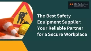 Ensuring Workplace Safety: Your Trusted Safety Equipment Supplier