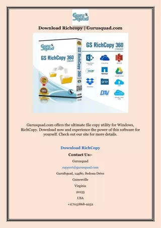 Download Richcopy | Gurusquad.com