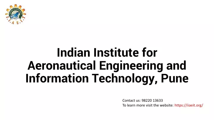 indian institute for aeronautical engineering and information technology pune